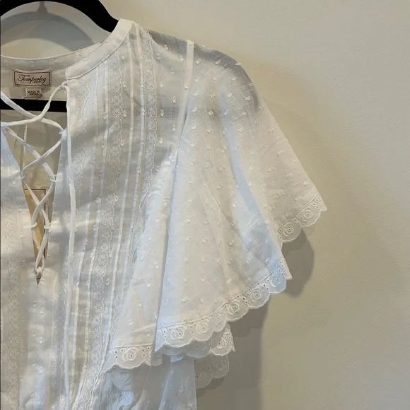 NWT Temperley Eyelet Top Sz S - Picture 5 of 8